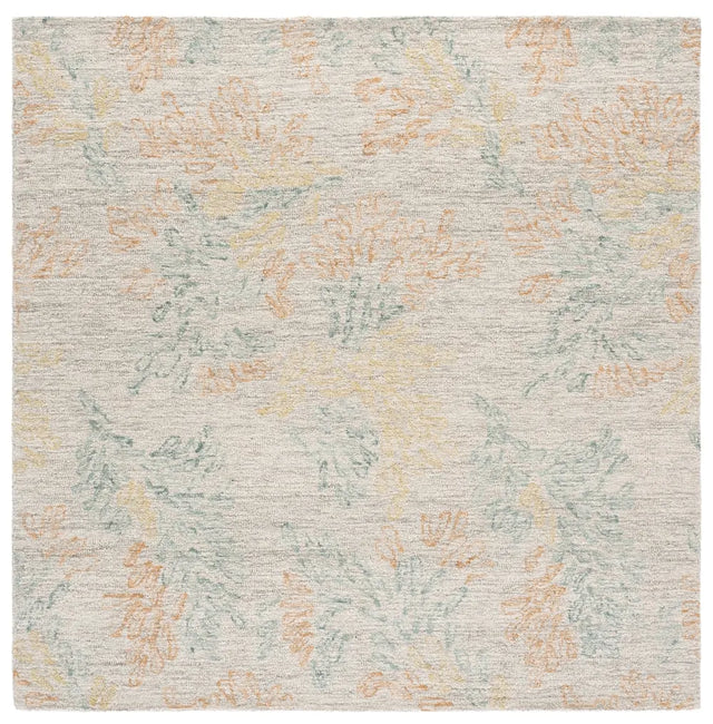 Safavieh Jardin 6'-0" x 6'-0" Rug in Grey / Rust