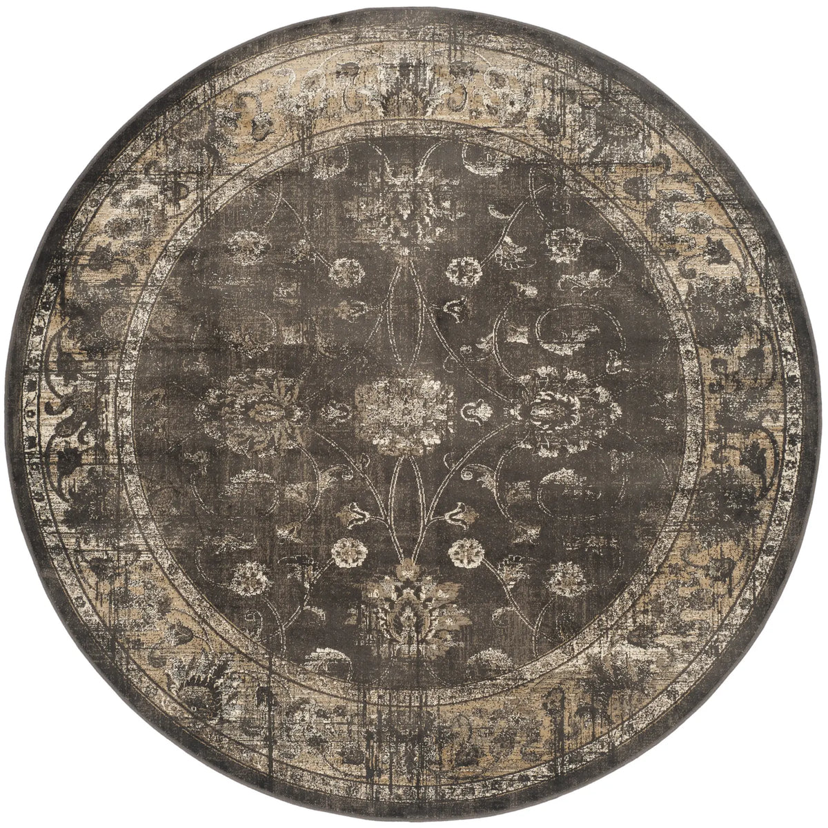 Safavieh Vintage 6'-0" x 6'-0" Rug in Soft Anthracite