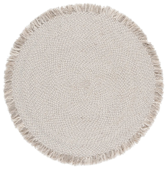 Safavieh Braided 5'-0" x 5'-0" Rug in Grey / Ivory