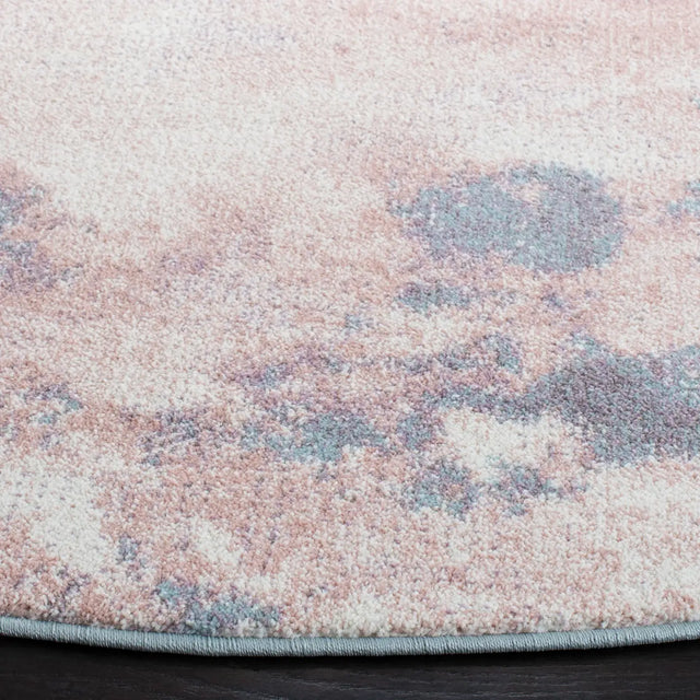 Safavieh Glacier 6'-7" x 6'-7" Rug in Pink / Blue