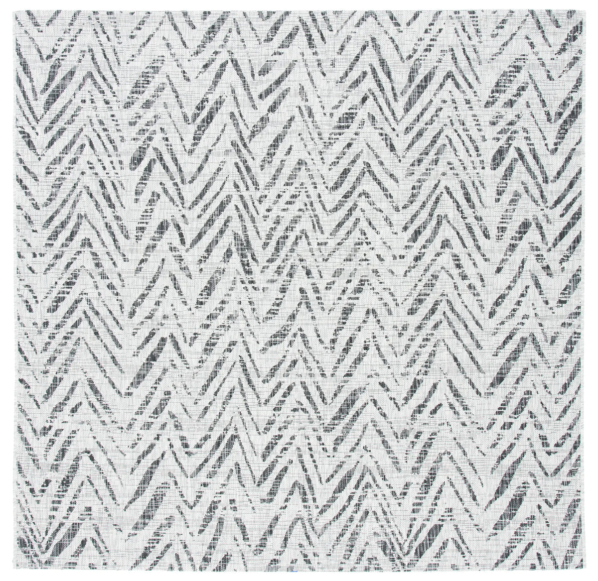 Safavieh Courtyard 6'-7" x 6'-7" Rug in Grey / Black
