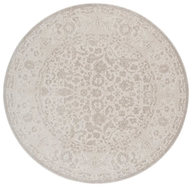 Safavieh Reflection 6'-7" x 6'-7" Rug in Ivory / White