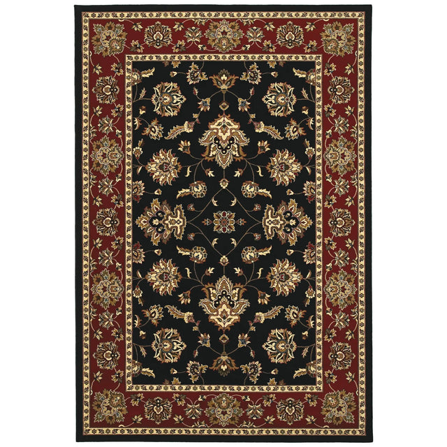 Oriental Weavers Sphinx Ariana 623m3 Black / Red Rugs - main flat