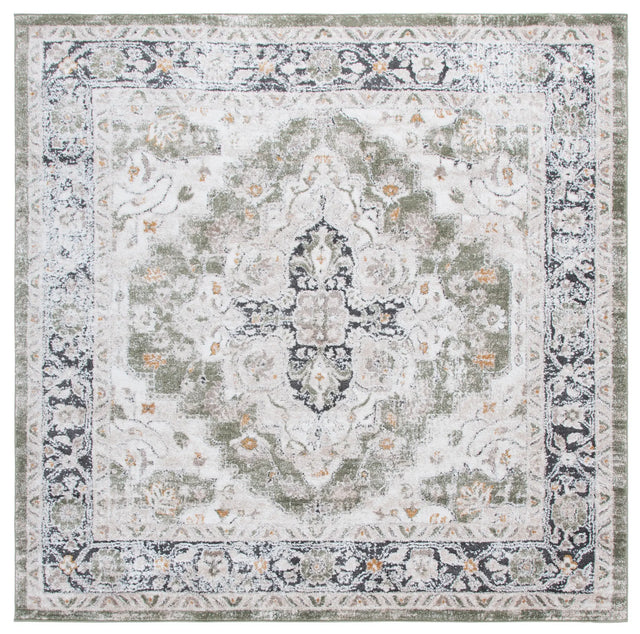 Safavieh Opal 6'-7" x 6'-7" Rug in Green / Beige