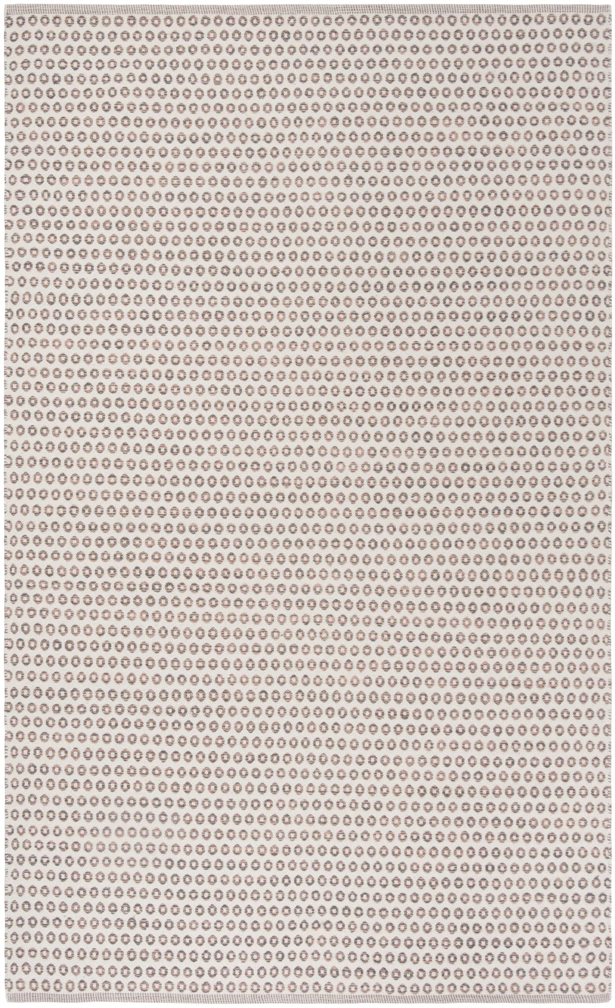 Safavieh Montauk 5'-0" x 8'-0" Rug in Charcoal/Peach / Ivory