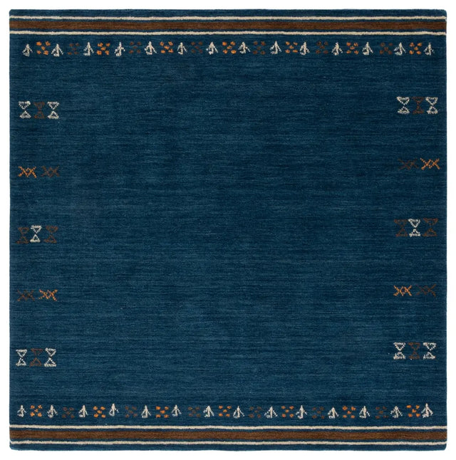 Safavieh Himalaya 6'-0" x 6'-0" Rug in Blue / Rust