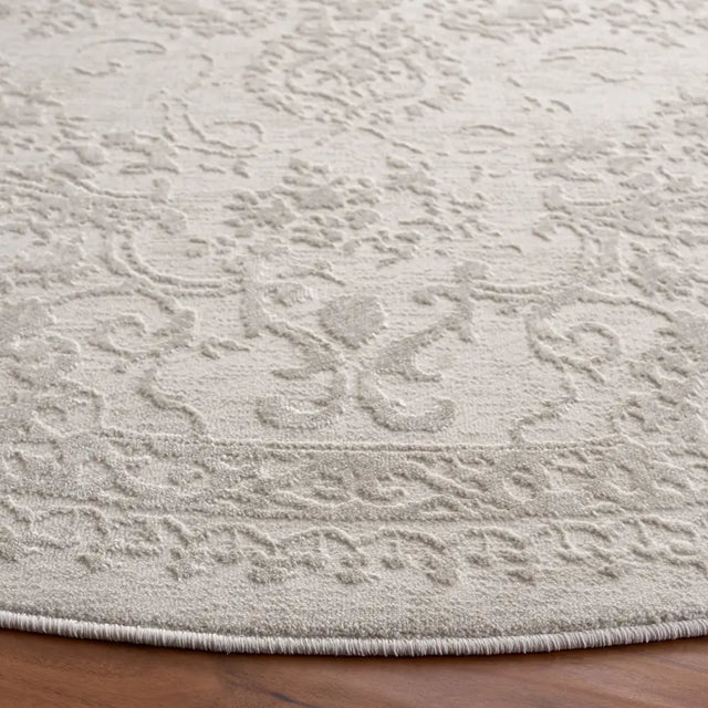 Safavieh Reflection 6'-7" x 6'-7" Rug in Ivory / White