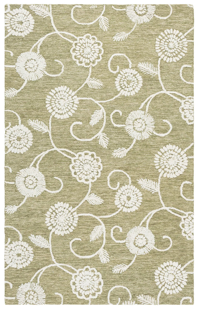 Safavieh Metro 4'-0" x 6'-0" Rug in Green / Ivory