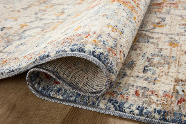 Loloi Sorrento Sor-05 Ivory/Fiesta Rug - pile height