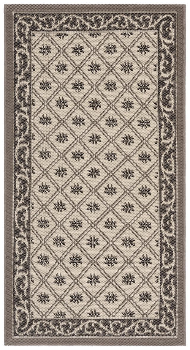 Safavieh Courtyard 2'-7" x 5'-0" Rug in Beige / Dark Beig