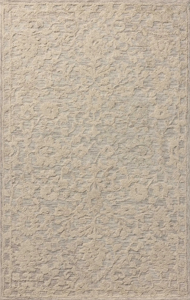 Loloi Prudence PRU-01 Mist / Ivory Hand Tufted Rug - main flat