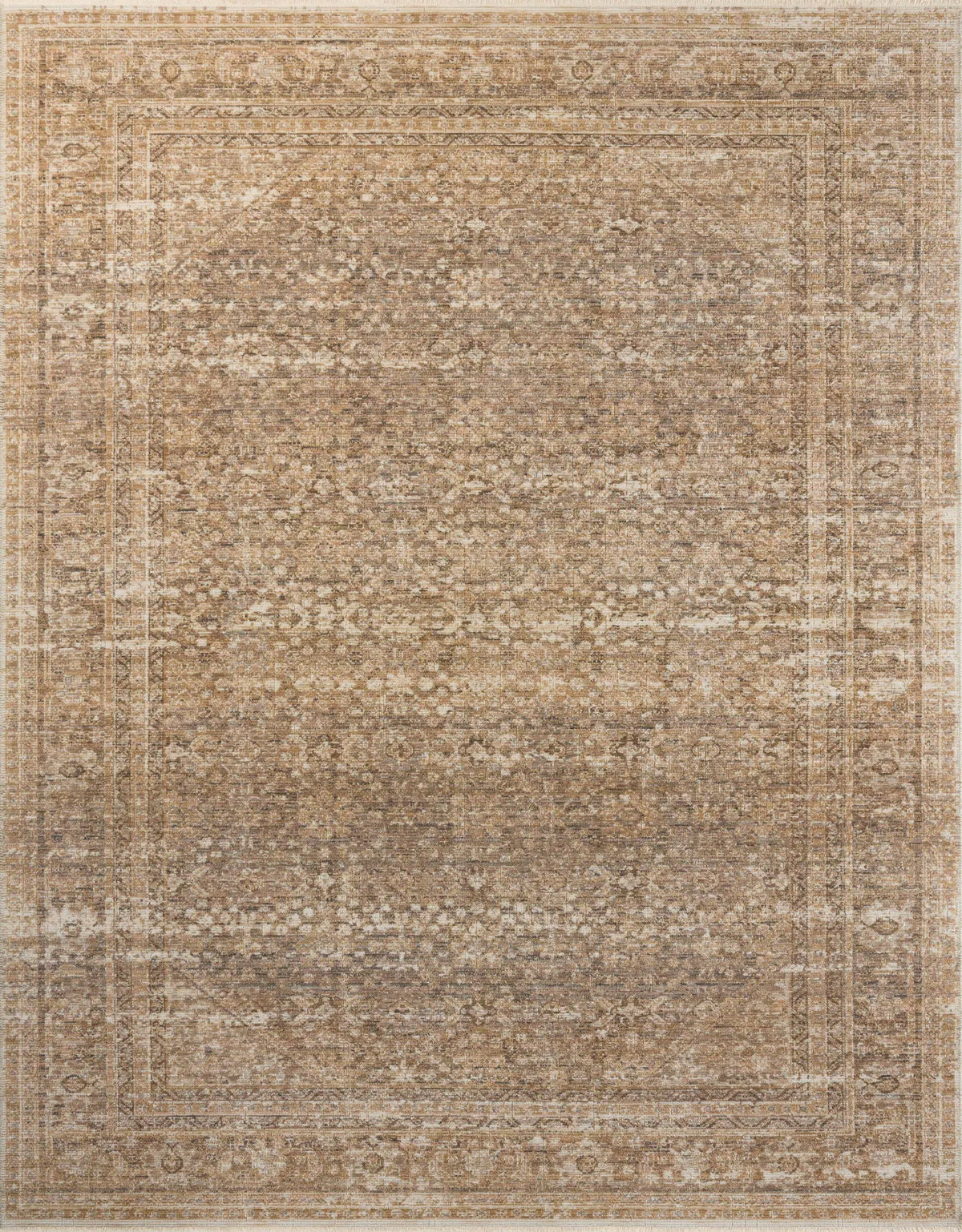 Loloi Heritage Her-01 Clay/Natural Rug - main flat