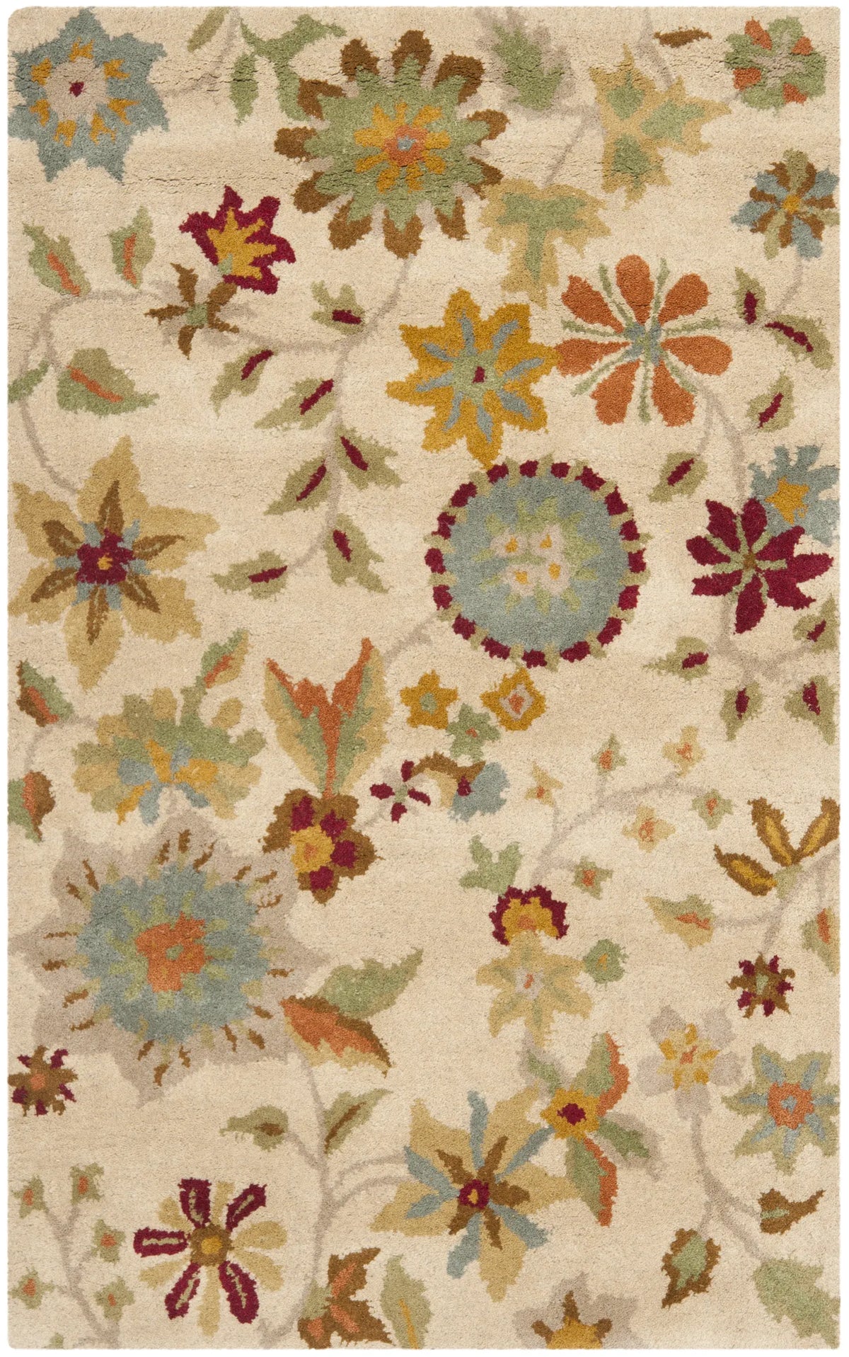 Safavieh Soho 2'-6" x 4'-0" Rug in Ivory / Sage