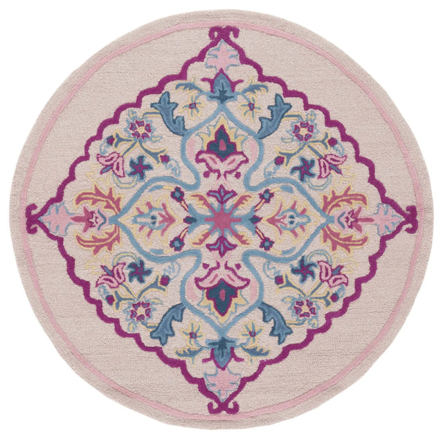 Safavieh Bellagio 5'-0" x 5'-0" Rug in Light Pink / Multi