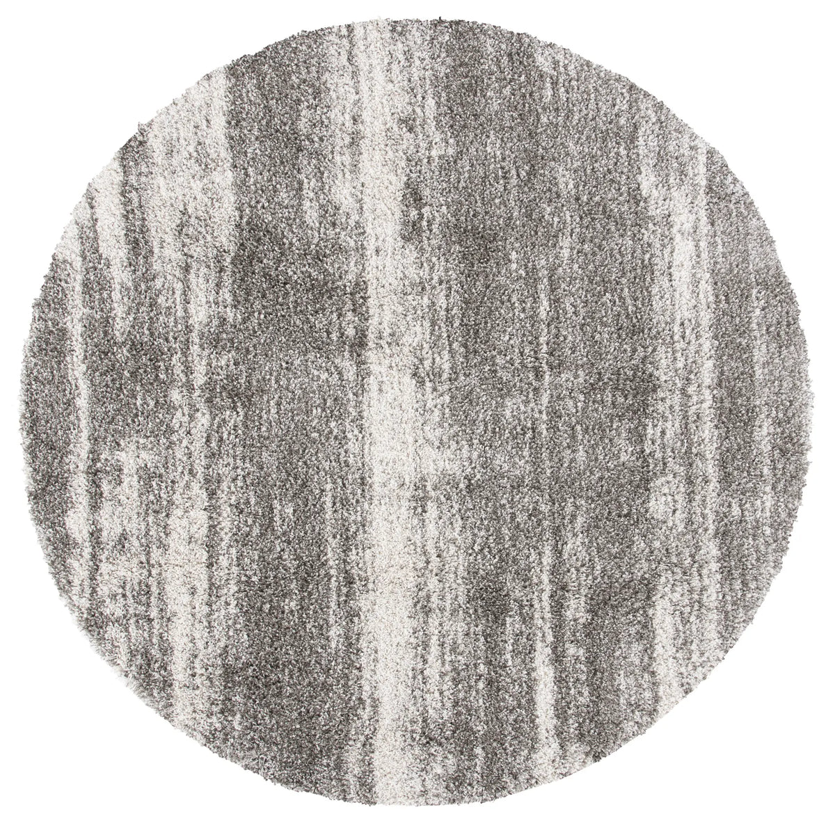 Safavieh Hudson Shag 7'-0" x 7'-0" Rug in Ivory / Grey