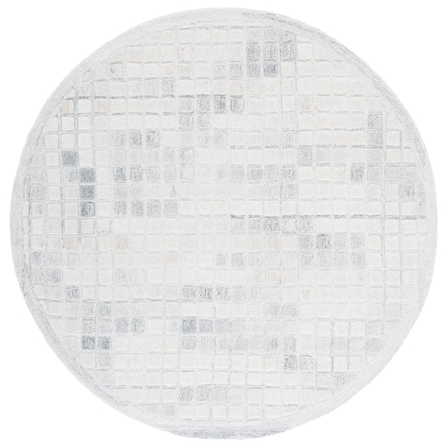 Safavieh Ebony 6'-0" x 6'-0" Rug in Ivory / Grey