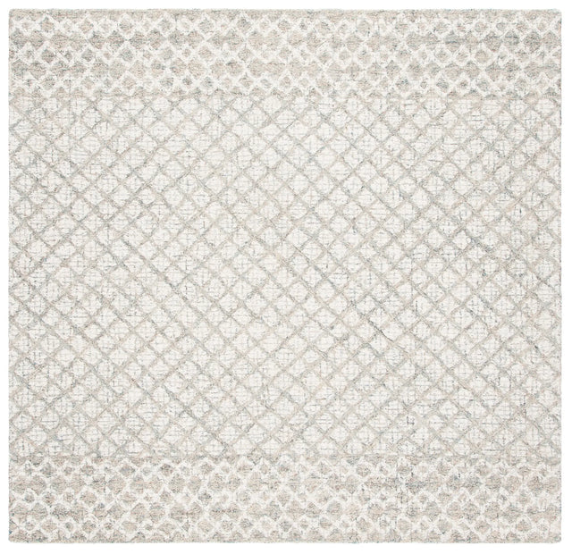 Safavieh Abstract 6'-0" x 6'-0" Rug in Ivory / Grey