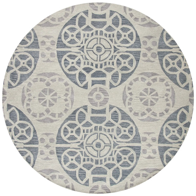 Safavieh Wyndham 7'-0" x 7'-0" Rug in Silver / Blue