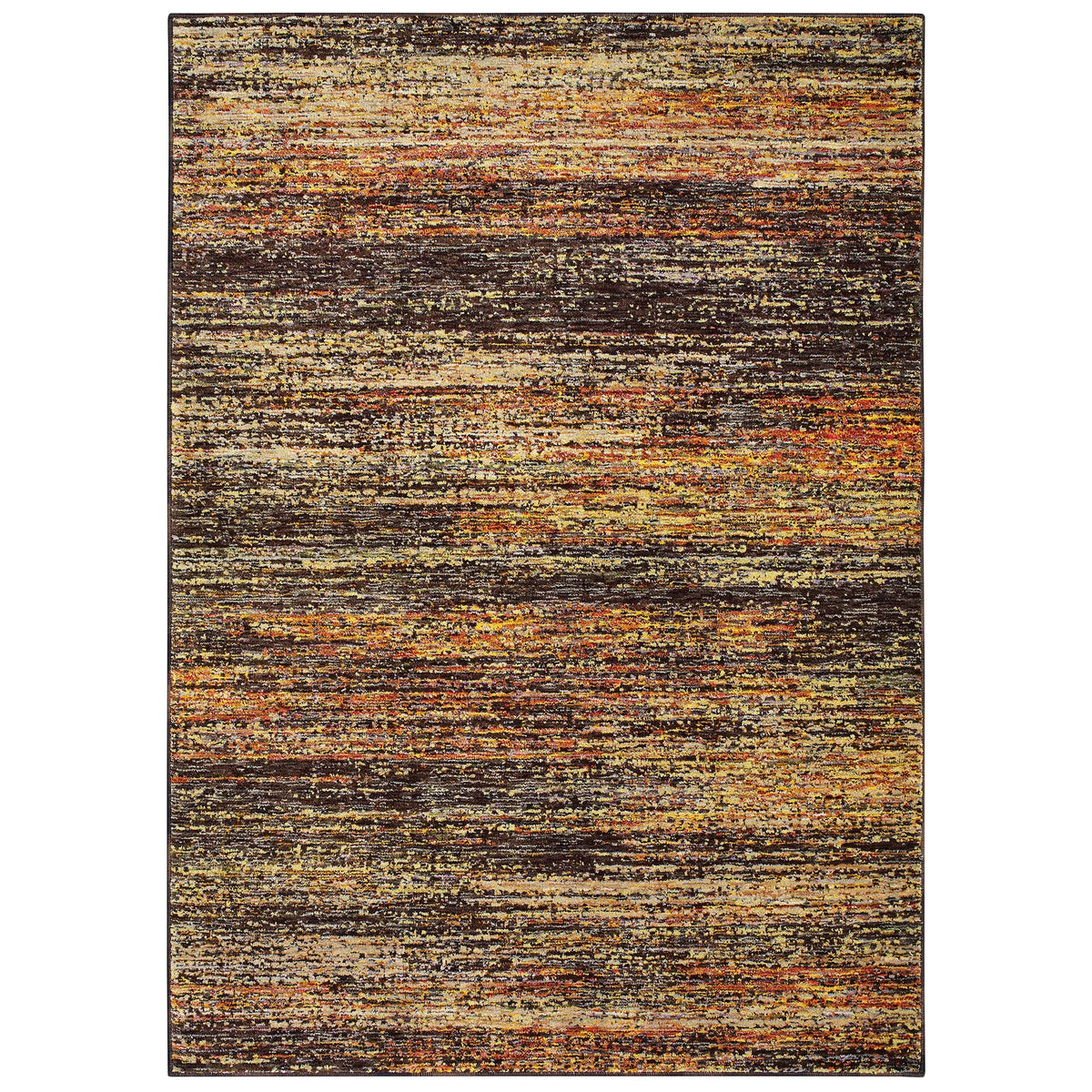 Oriental Weavers Sphinx Atlas 8037C Gold/Charcoal Rugs - main flat