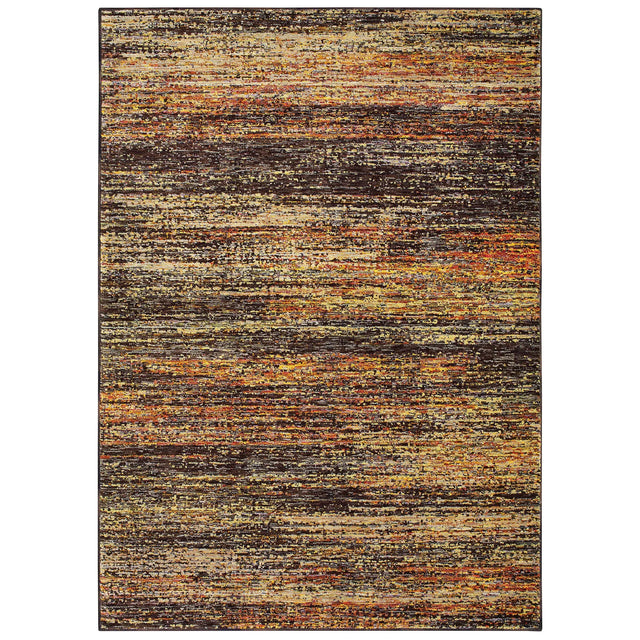 Oriental Weavers Sphinx Atlas 8037C Gold/Charcoal Rugs - main flat