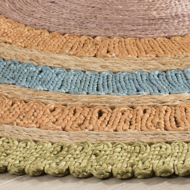 Safavieh Natural Fiber 5'-0" x 5'-0" Rug in Green / Multi