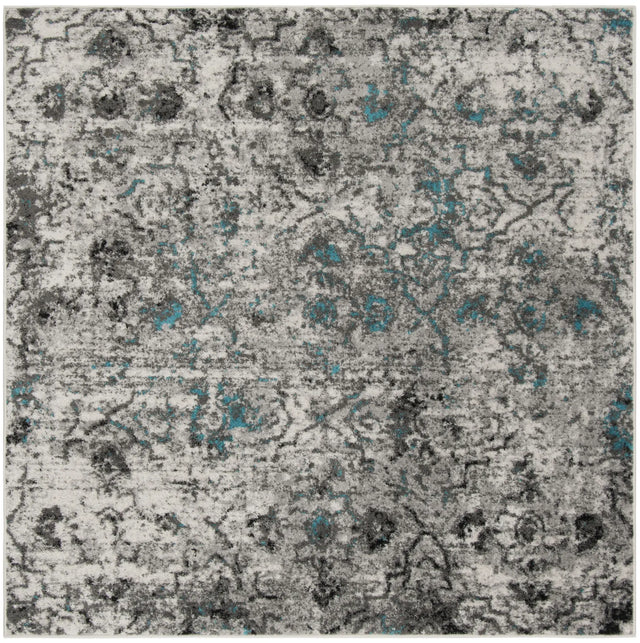 Safavieh Adirondack 6'-0" x 6'-0" Rug in Grey / Black