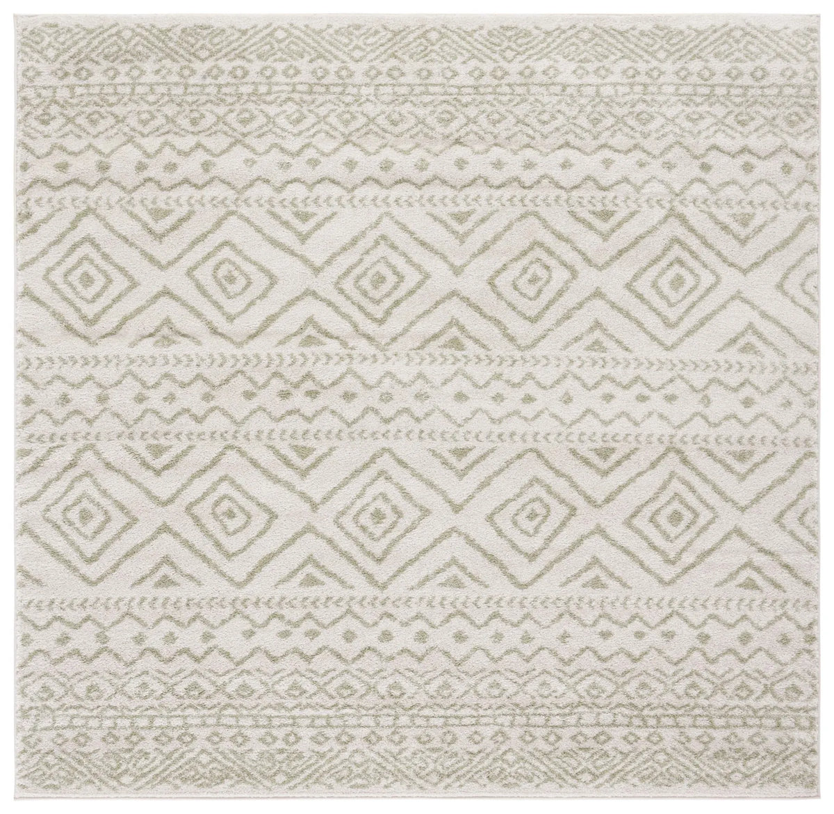 Safavieh Tulum 6'-7" x 6'-7" Rug in Ivory / Sage