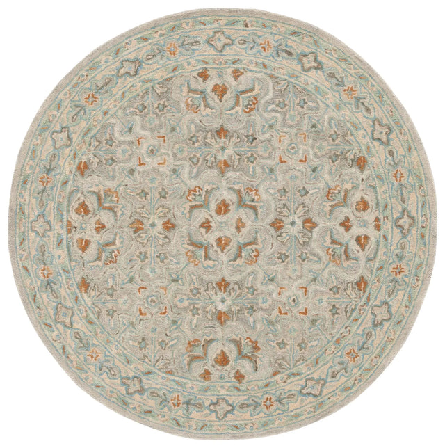 Safavieh Heritage 6'-0" x 6'-0" Rug in Green / Ivory
