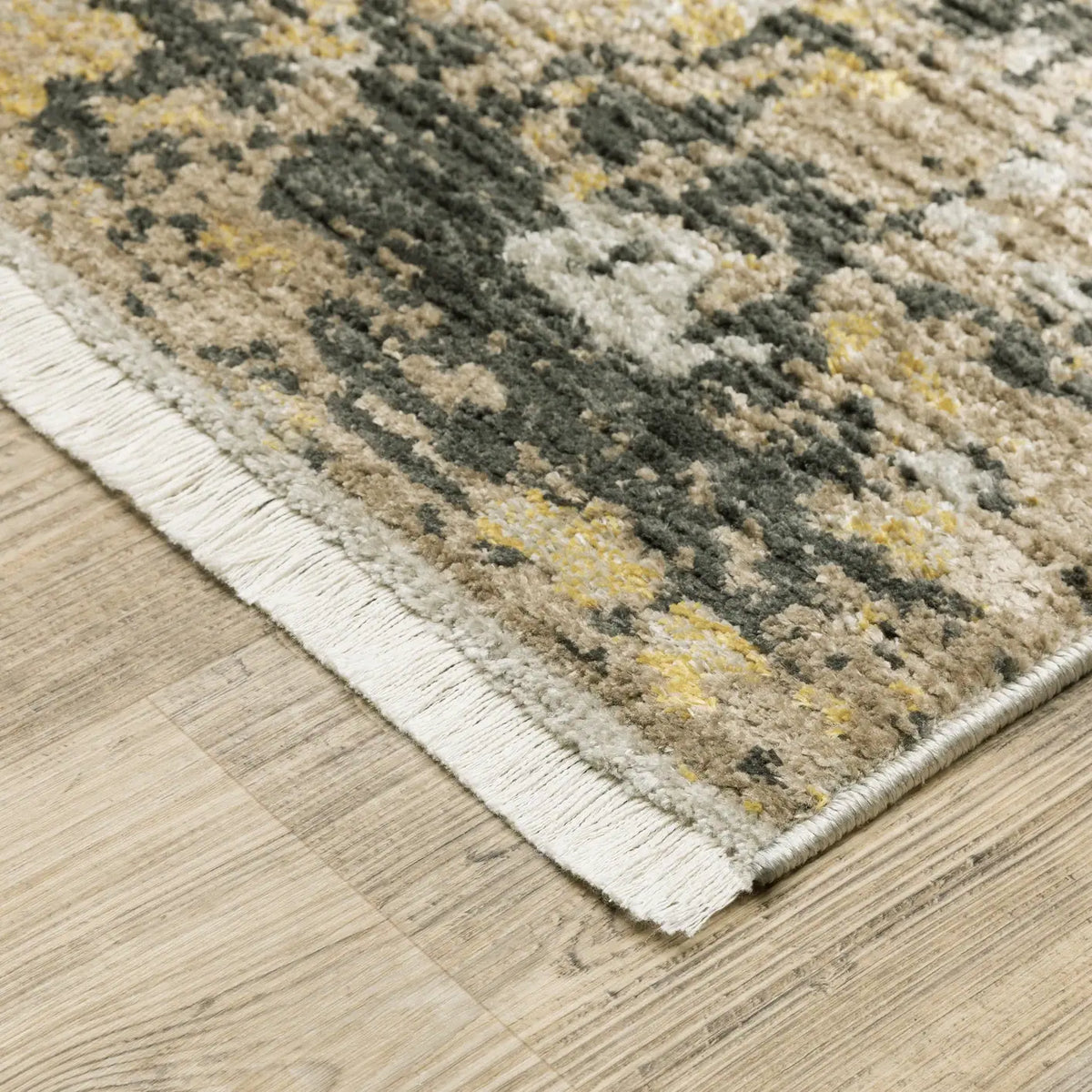Oriental Weavers Bauer 2061X Gold/ Black Rug - corner detail