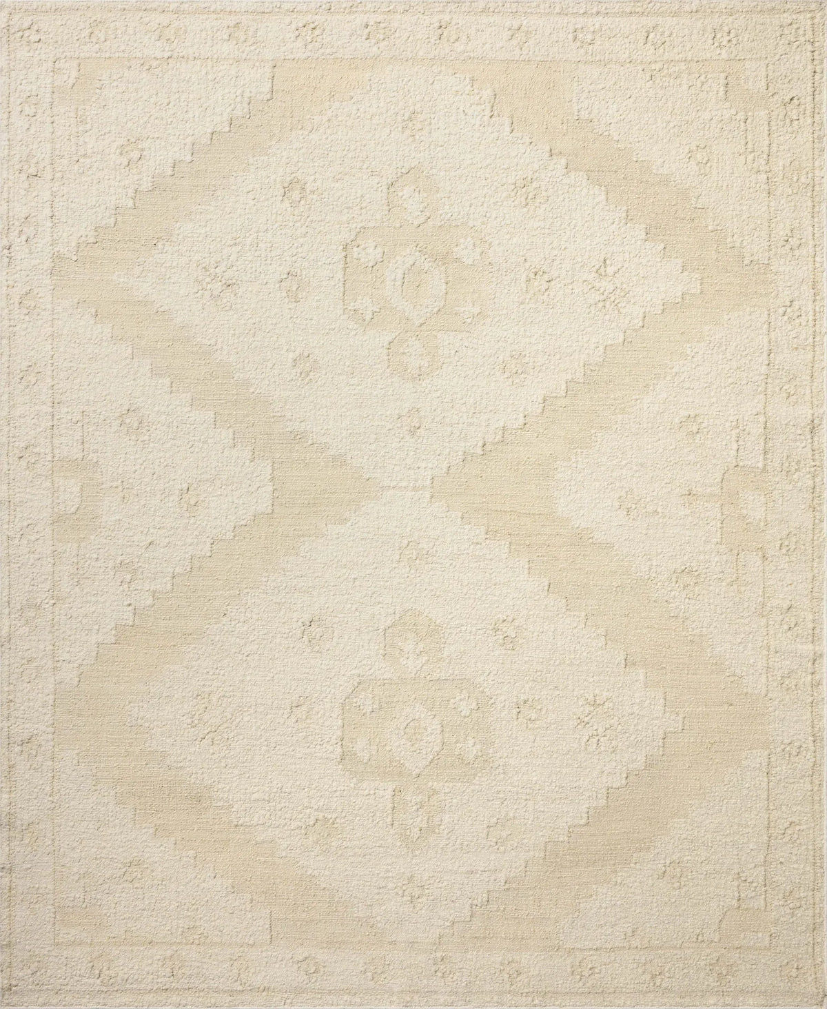 Loloi Alara ALR-03 Traditional Hand Woven Ivory, Natural Rug - main flat