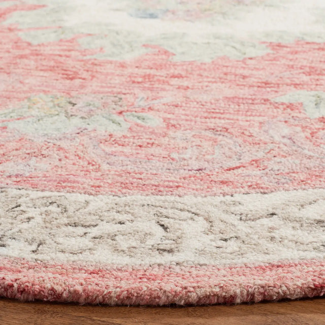 Safavieh Aubusson 6'-0" x 6'-0" Rug in Red / Ivory