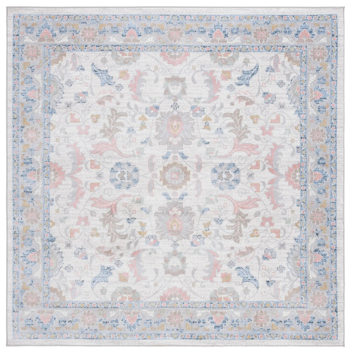 Safavieh Bayside 6'-7" x 6'-7" Rug in Beige / Blue