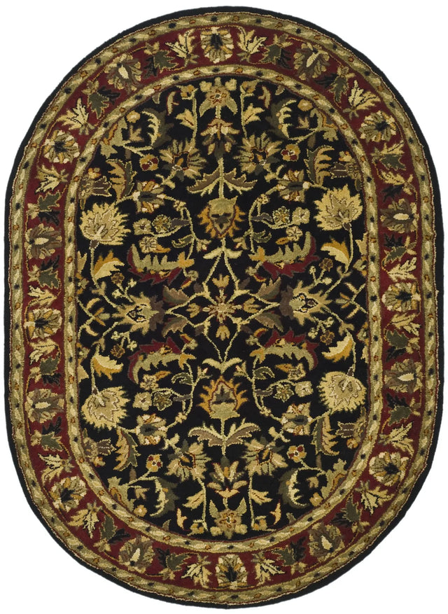Safavieh Heritage 4'-6" x 6'-6" Rug in Black / Red