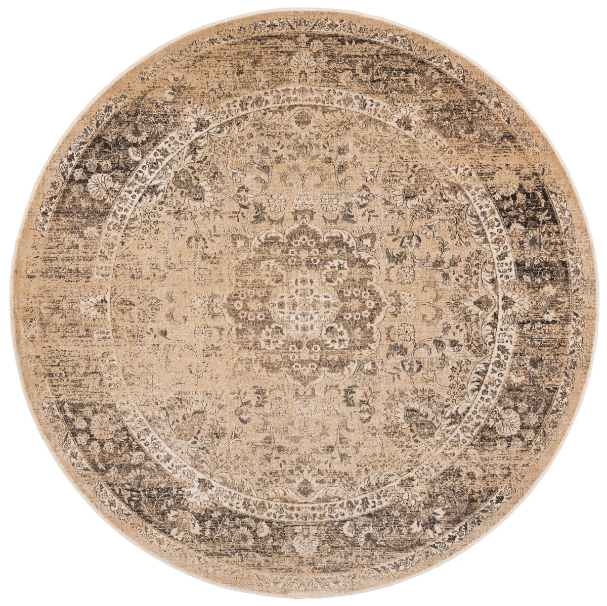Safavieh Vintage 6'-0" x 6'-0" Rug in Warm Beige