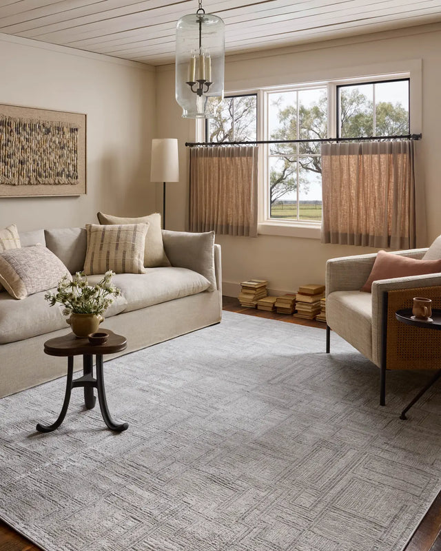 Loloi Hollis HOL-01 Grey / Ivory Rug - room scene 3