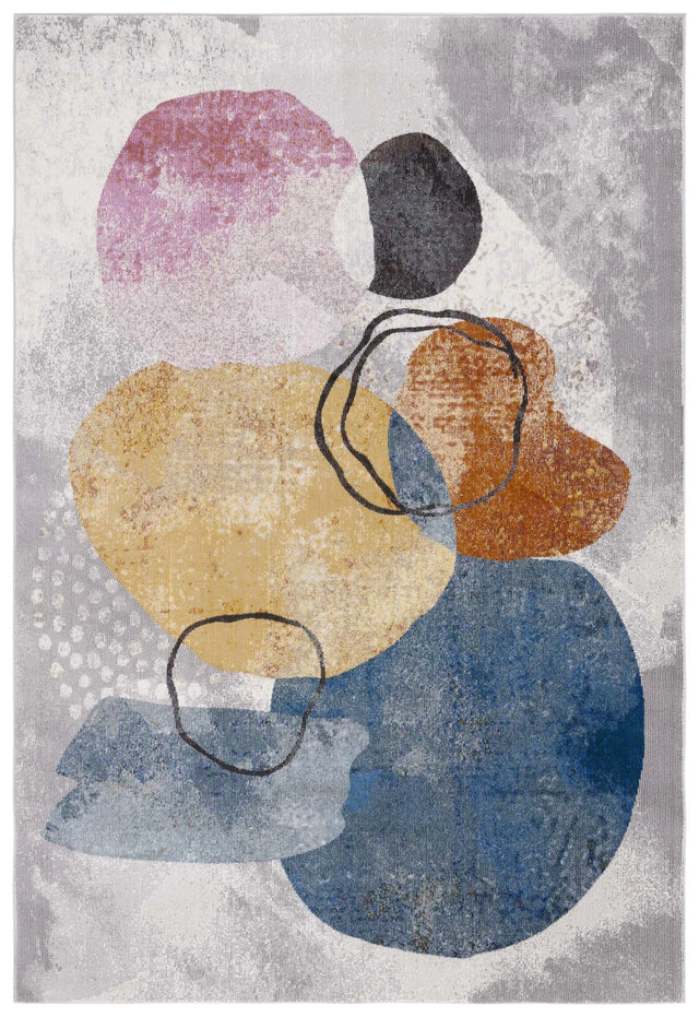 Safavieh Art Studio 4'-0" x 6'-0" Rug in Ivory / Blue