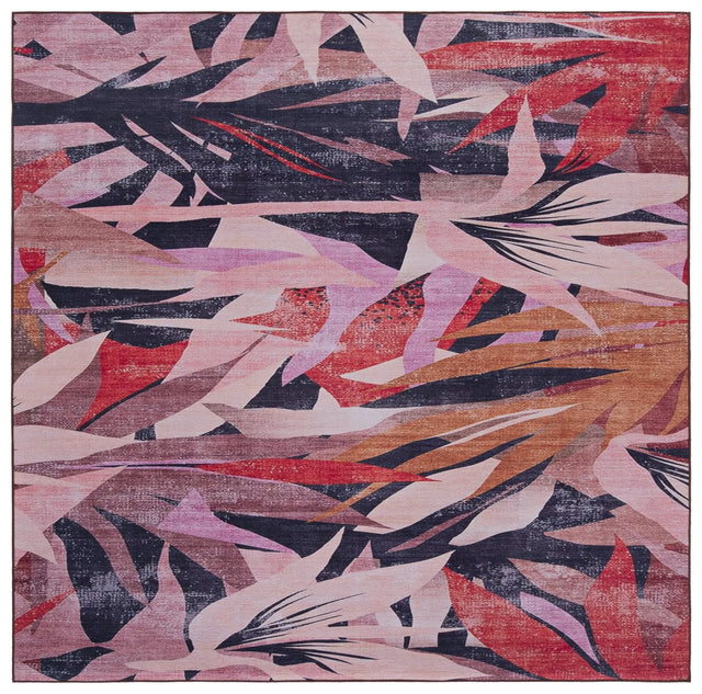 Safavieh Tacoma 6'-0" x 6'-0" Rug in Pink / Rust