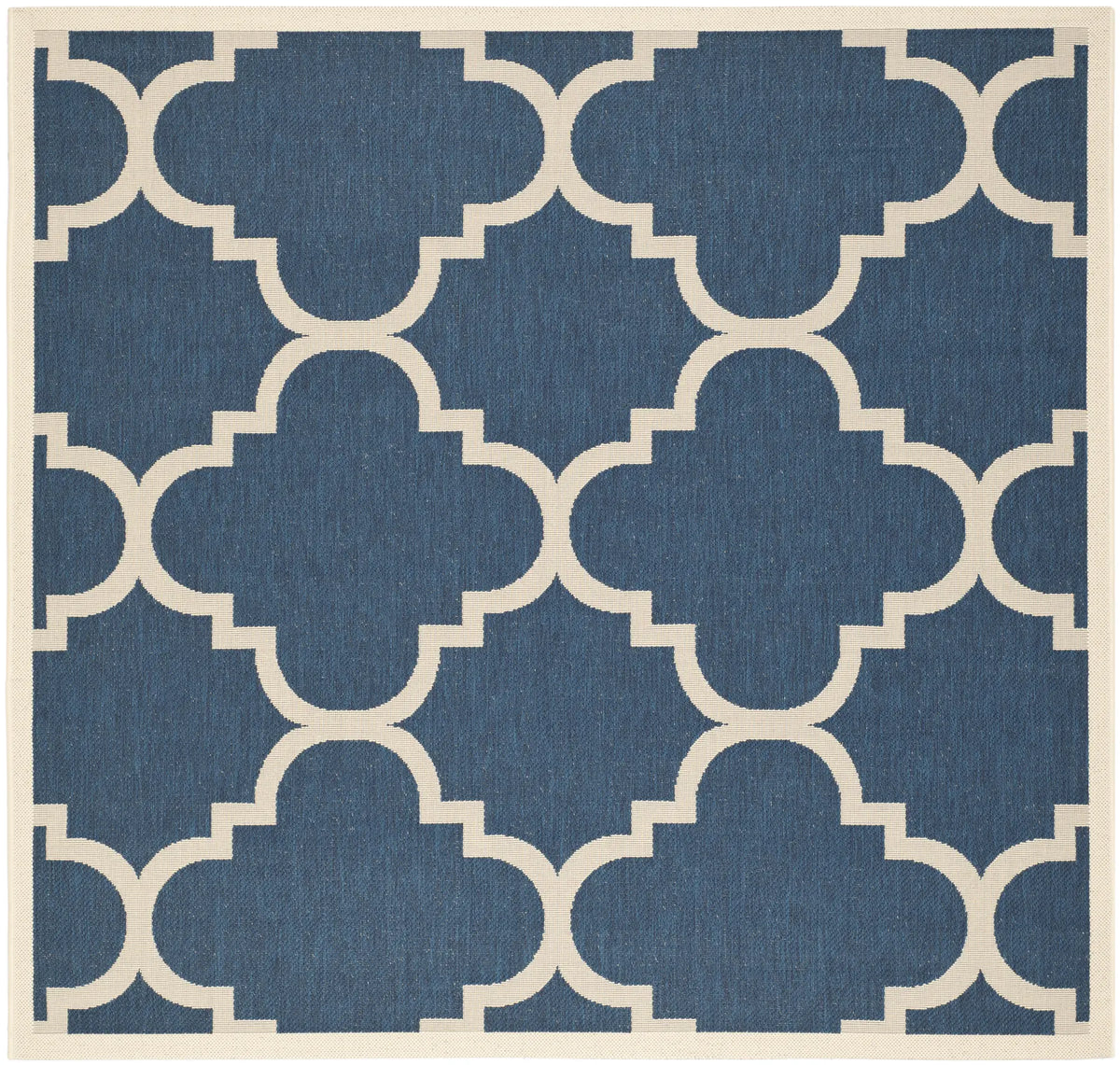 Safavieh Courtyard 6'-7" x 6'-7" Rug in Navy / Beige