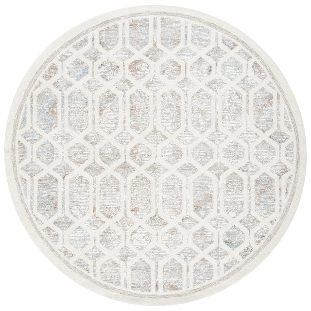 Safavieh Artistry 600 7'-0" x 7'-0" Rug in Ivory / Beige