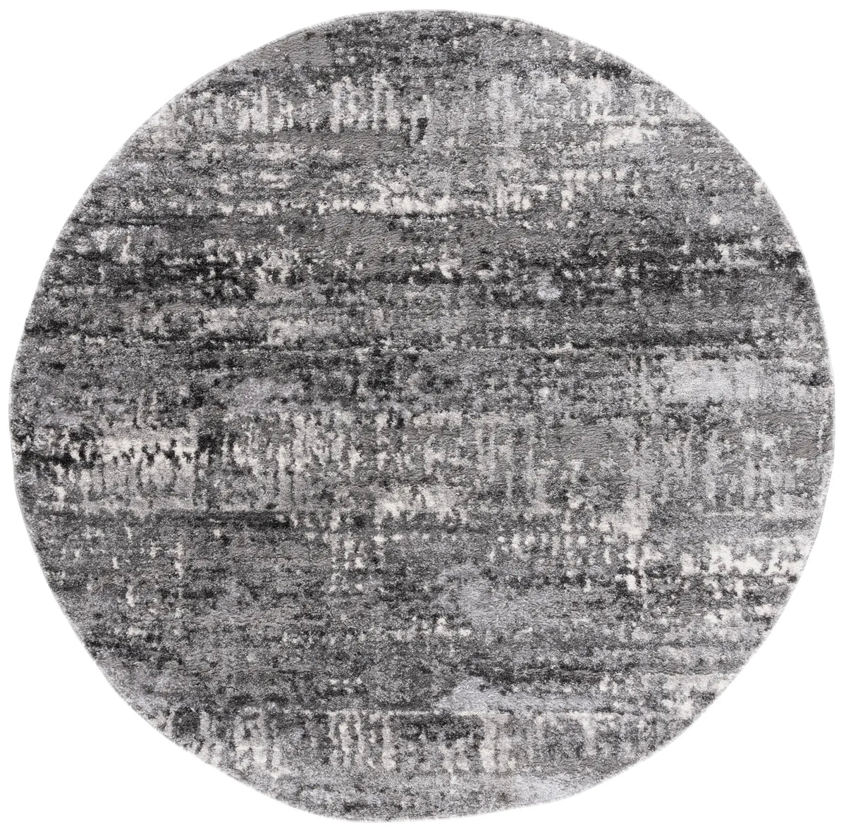 Safavieh Ravine Shag 6'-7" x 6'-7" Rug in Grey / Dark Grey