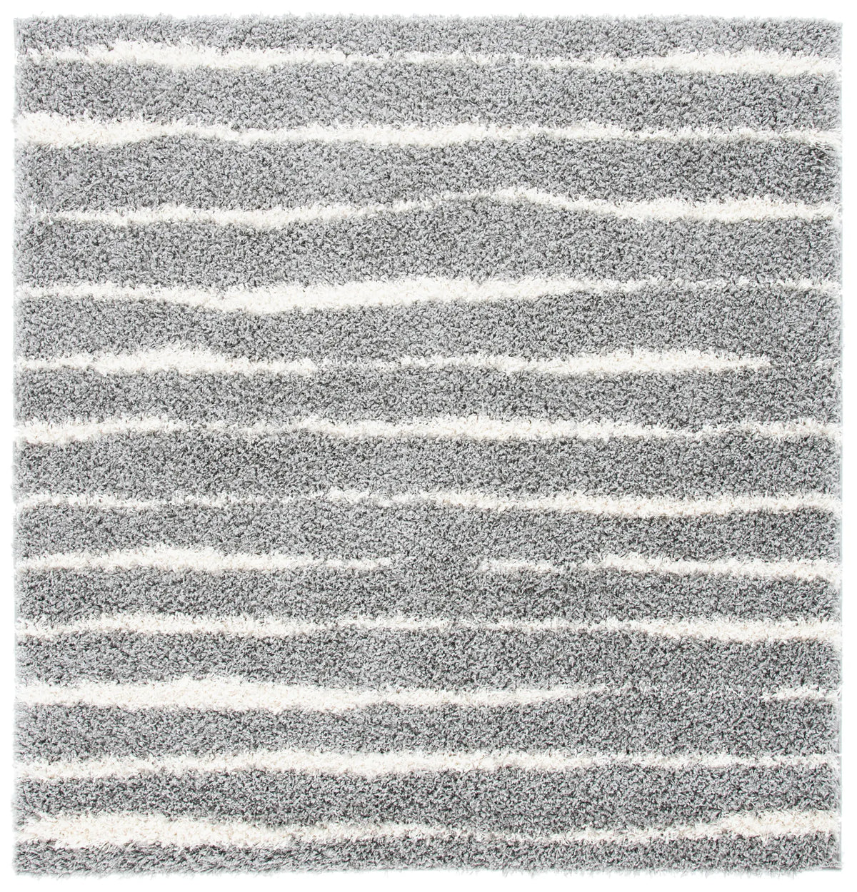 Safavieh Venus Shag 600 6'-7" x 6'-7" Rug in Grey / Ivory