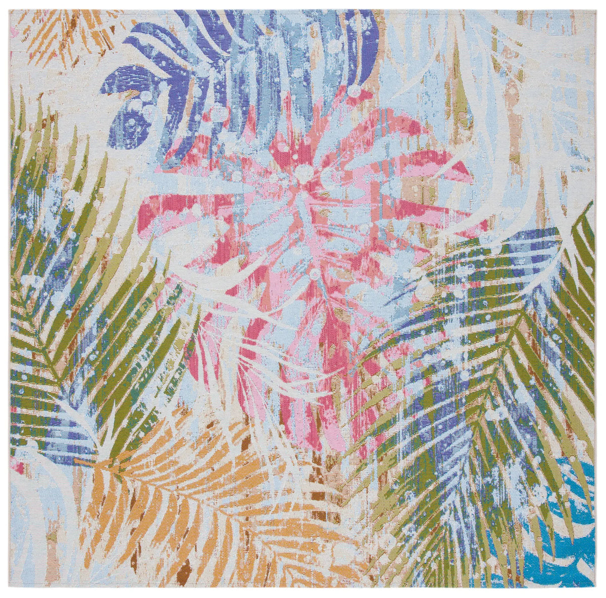 Safavieh Summer 6'-7" x 6'-7" Rug in Blue / Beige