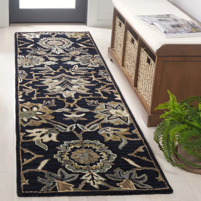 Safavieh Metro 2'-3" x 6'-0" Rug in Black / Beige