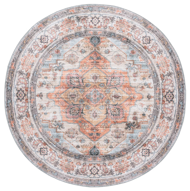 Safavieh Arizona 6'-0" x 6'-0" Rug in Light Brown / Rust