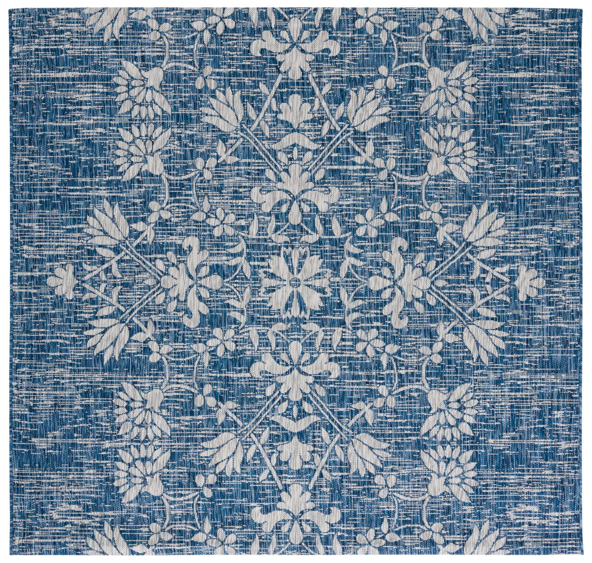 Safavieh Courtyard 6'-7" x 6'-7" Rug in Navy / Grey