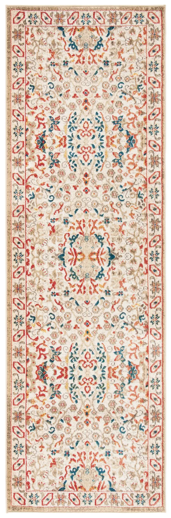 Safavieh Kashan 2'-6" x 8'-0" Rug in Ivory / Ivory