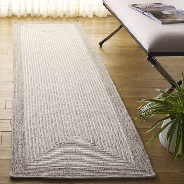 Safavieh Braided 2'-3" x 8'-0" Rug in Beige / Ivory
