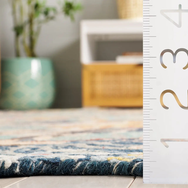 Safavieh Jardin 4'-0" x 6'-0" Rug in Navy / Turquoise
