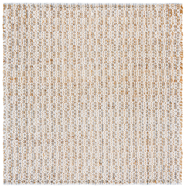Safavieh Natural Fiber 6'-0" x 6'-0" Rug in Natural / Light Blue