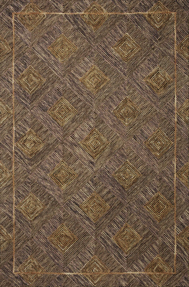 Loloi Varena Var-04 Plum/Gold Rug - main flat